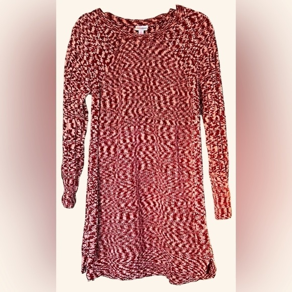 LuLaRoe Dresses & Skirts - LULAROE Red/Pink/Cream Marble Blend Lauren Sweater Dress, Size Small, EUC.